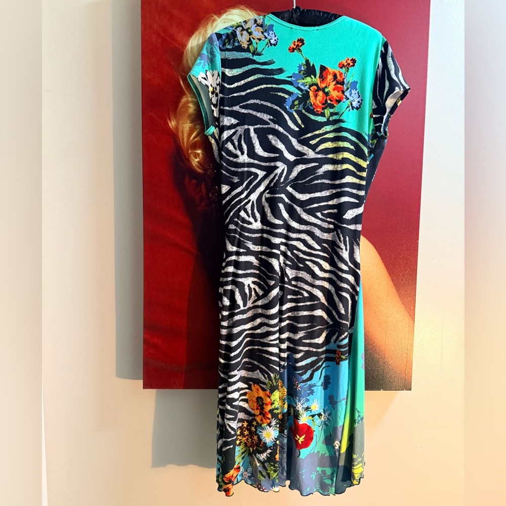 Joseph Ribkoff Vibrant Asymmetrical Dress - Picture 3 of 3
